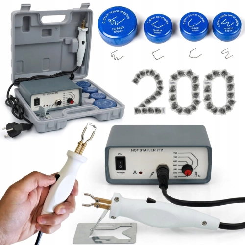 ZSZYWARKA DO PLASTIKU 200x ZSZYWKI spawarka zszywacz zgrzewarka ZT2 30W