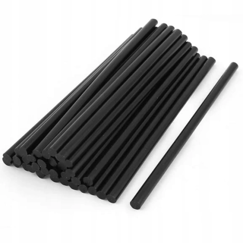 KLEJ NA GORĄCO DO PISTOLETU 11mm TERMOTOPLIWY HOT MELT W LASKACH CZARNY 1KG