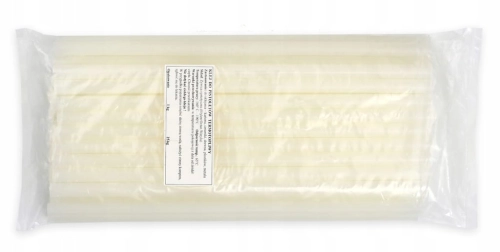 KLEJ NA GORĄCO DO PISTOLETU 11mm TERMOTOPLIWY W LASKACH BEZBARWNY 1KG