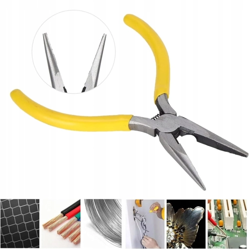 SZCZYPCE SZPICZASTE JUBILERSKIE IGŁOWE UNIWERSALNE PRECYZYJNE 130mm x 80mm