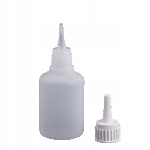 BUTELKA Z KROPLOMIERZEM Z APLIKATOREM HDPE DOZOWANIE PŁYNÓW NA KLEJ 50ml