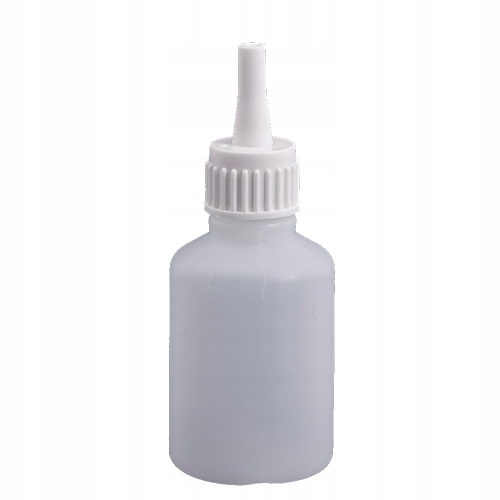 BUTELKA Z KROPLOMIERZEM Z APLIKATOREM HDPE DOZOWANIE PŁYNÓW NA KLEJ 50ml