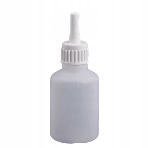 BUTELKA Z KROPLOMIERZEM Z APLIKATOREM HDPE DOZOWANIE PŁYNÓW NA KLEJ 50ml