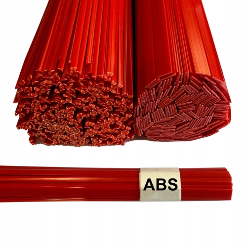 ABS 100g CZERWONY PLASTIK SPOIWO do PLASTIKU MIX SPAWARKA do PLASTIKU