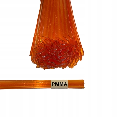 PMMA 50g POMARAŃCZOWE KLOSZE LAMP PLASTIK SPOIWO TWORZYWO SPAWARKA PLASTIKU