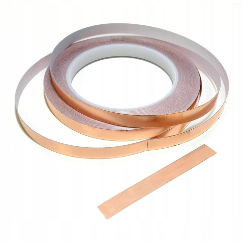 TAŚMA MIEDZIANA 9mm 50m samoprzylepna z klejem