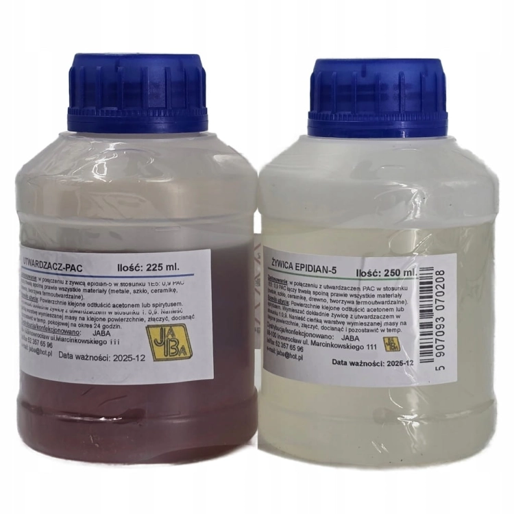 MOCNY KLEJ EPODYKSOWY ŻYWICA EPIDIAN 5 250ml + PAC UTWARDZACZ 225ml
