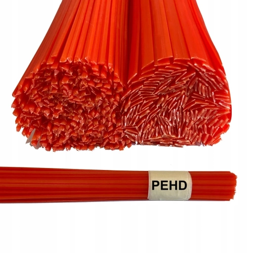 PEHD CZERWONY 100g PLASTIK SPOIWO MIX SPAWARKA do PLASTIKU TWORZYWO PLASTIK