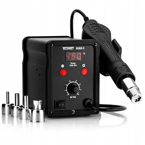 Spawarka do plastiku ZGRZEWARKA 6x DYSZA 6x PLASTIK 2x SIATKA BUT HQ 858DII