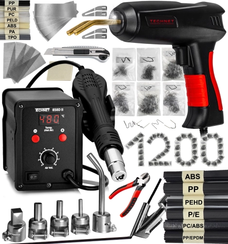Spawarka do plastiku Technet 858D-II + Zszywarka do plastiku Technet ZT6 (Z2)