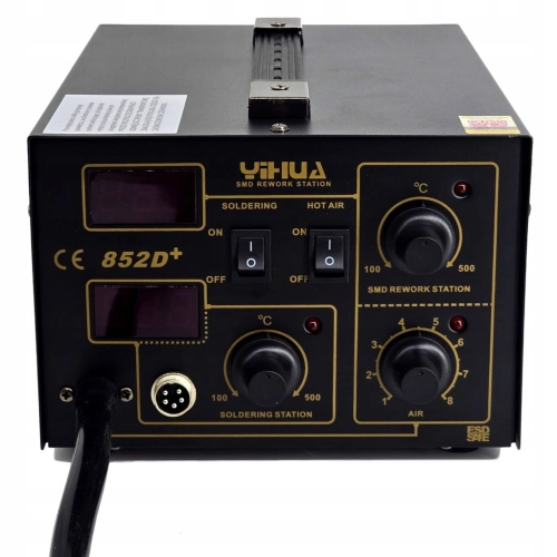 PROFESJONALNA SPAWARKA DO PLASTIKU ZGRZEWARKA 20x PLASTIK 6x DYSZE HQ 852D+