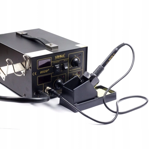 PROFESJONALNA MOCNA SPAWARKA do PLASTIKU 20 DYSZ 852D+ BUT ŻELAZKO