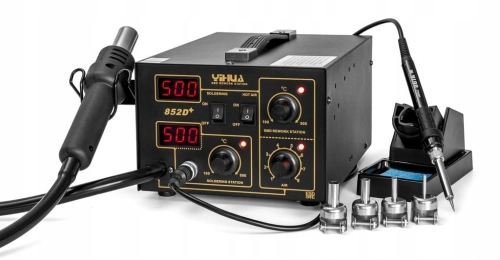 PROFESJONALNA MOCNA SPAWARKA do PLASTIKU 20 DYSZ 852D+ BUT ŻELAZKO